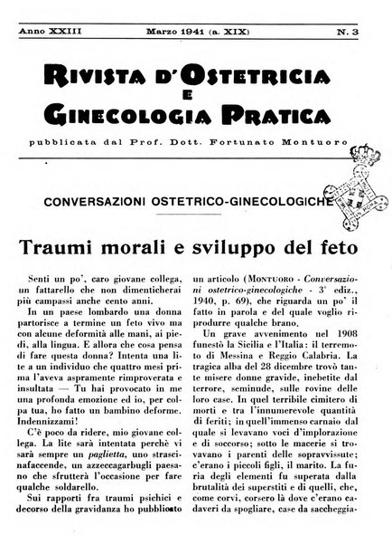 Rivista di ostetricia e ginecologia pratica organo della Societa siciliana di ostetricia e ginecologia