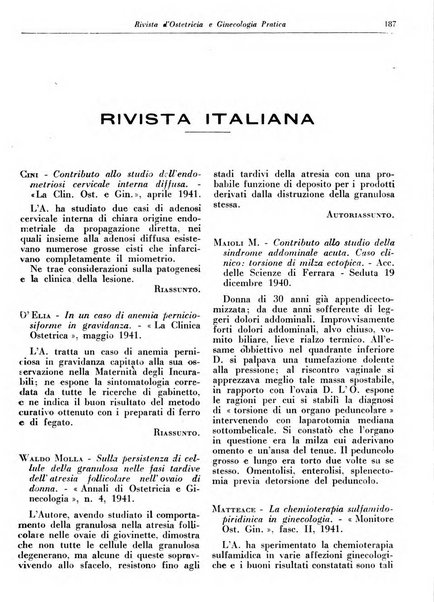 Rivista di ostetricia e ginecologia pratica organo della Societa siciliana di ostetricia e ginecologia