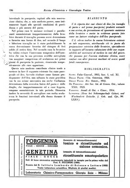 Rivista di ostetricia e ginecologia pratica organo della Societa siciliana di ostetricia e ginecologia