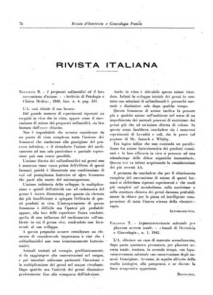 Rivista di ostetricia e ginecologia pratica organo della Societa siciliana di ostetricia e ginecologia