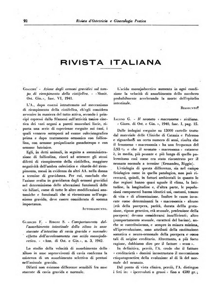 Rivista di ostetricia e ginecologia pratica organo della Societa siciliana di ostetricia e ginecologia