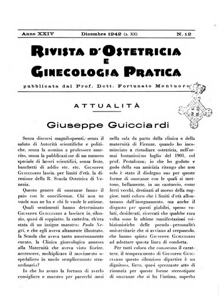 Rivista di ostetricia e ginecologia pratica organo della Societa siciliana di ostetricia e ginecologia