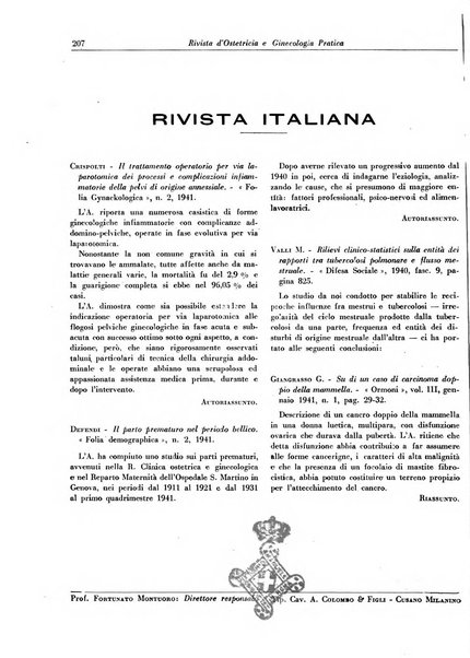 Rivista di ostetricia e ginecologia pratica organo della Societa siciliana di ostetricia e ginecologia