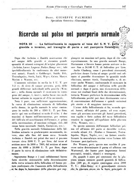 Rivista di ostetricia e ginecologia pratica organo della Societa siciliana di ostetricia e ginecologia