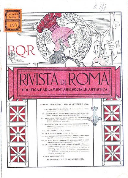 Rivista di Roma politica, parlamentare, sociale, artistica