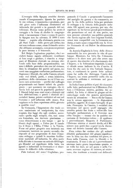 Rivista di Roma politica, parlamentare, sociale, artistica