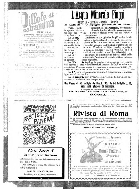 Rivista di Roma politica, parlamentare, sociale, artistica