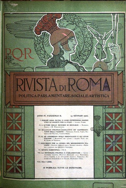 Rivista di Roma politica, parlamentare, sociale, artistica