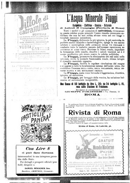 Rivista di Roma politica, parlamentare, sociale, artistica