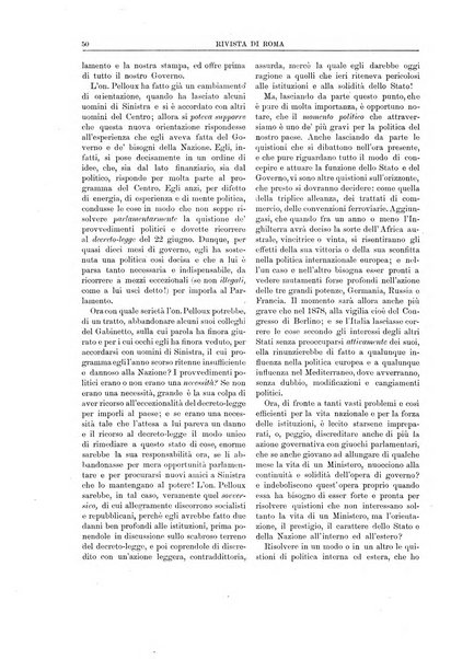 Rivista di Roma politica, parlamentare, sociale, artistica