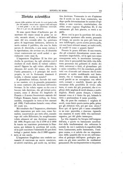 Rivista di Roma politica, parlamentare, sociale, artistica