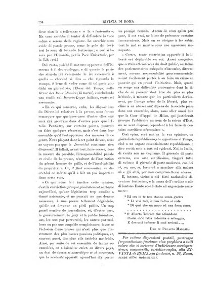 Rivista di Roma politica, parlamentare, sociale, artistica