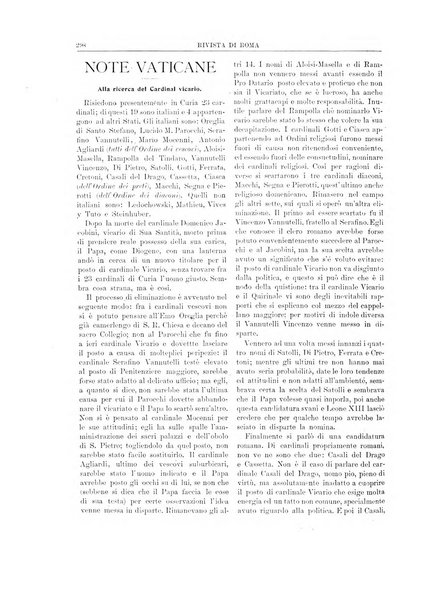 Rivista di Roma politica, parlamentare, sociale, artistica