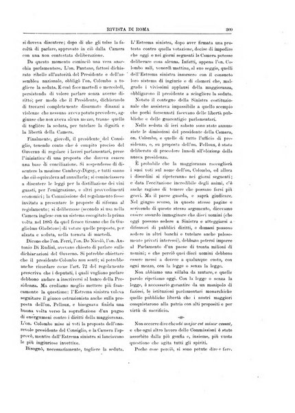 Rivista di Roma politica, parlamentare, sociale, artistica