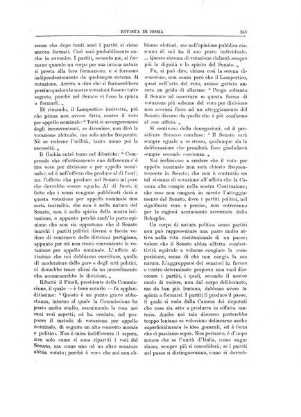 Rivista di Roma politica, parlamentare, sociale, artistica