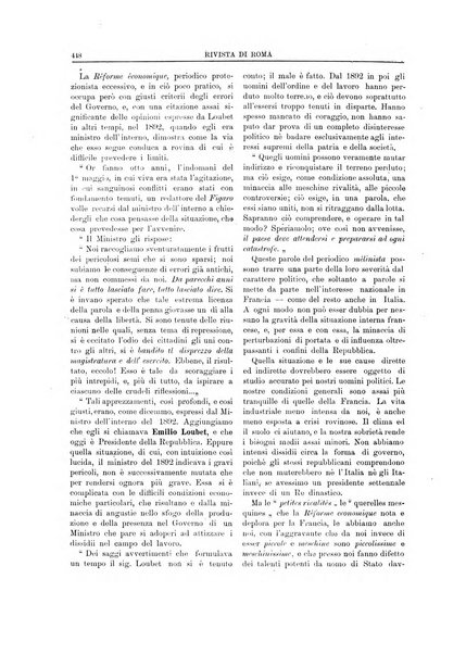 Rivista di Roma politica, parlamentare, sociale, artistica