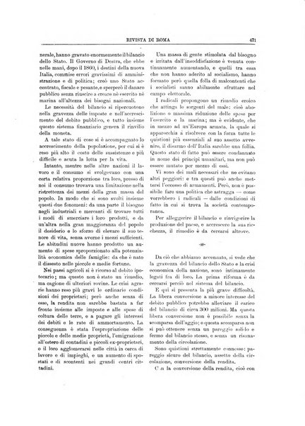 Rivista di Roma politica, parlamentare, sociale, artistica