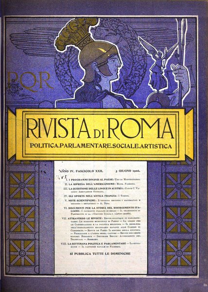 Rivista di Roma politica, parlamentare, sociale, artistica