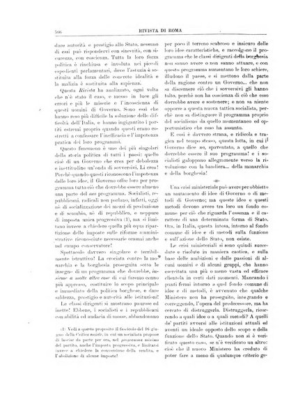 Rivista di Roma politica, parlamentare, sociale, artistica