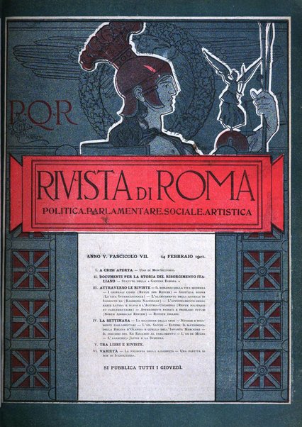 Rivista di Roma politica, parlamentare, sociale, artistica