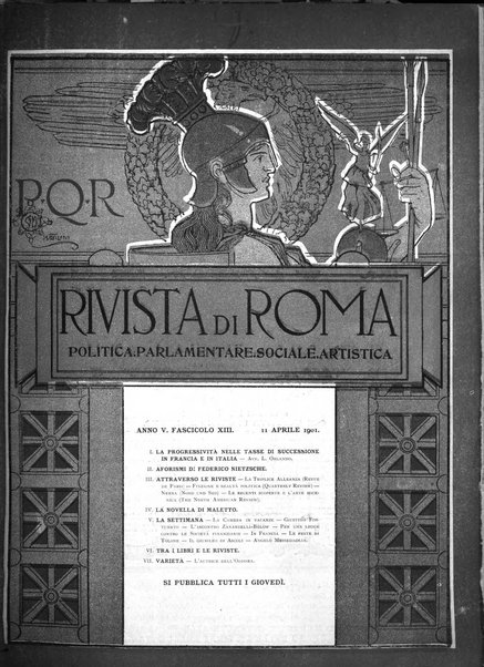 Rivista di Roma politica, parlamentare, sociale, artistica