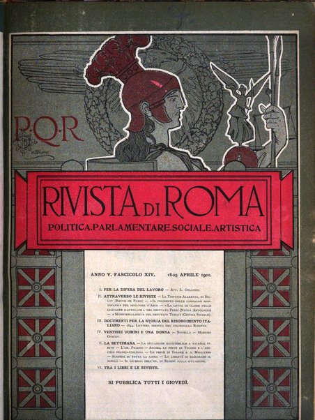 Rivista di Roma politica, parlamentare, sociale, artistica