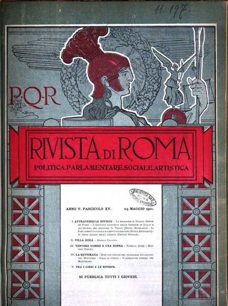 Rivista di Roma politica, parlamentare, sociale, artistica