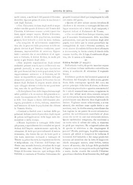 Rivista di Roma politica, parlamentare, sociale, artistica