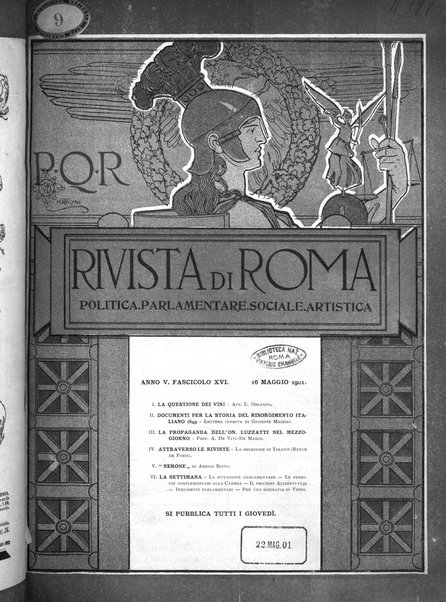 Rivista di Roma politica, parlamentare, sociale, artistica