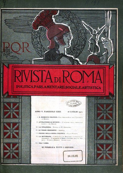 Rivista di Roma politica, parlamentare, sociale, artistica