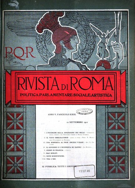 Rivista di Roma politica, parlamentare, sociale, artistica