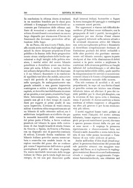 Rivista di Roma politica, parlamentare, sociale, artistica