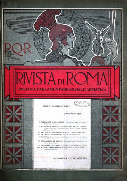 Rivista di Roma politica, parlamentare, sociale, artistica