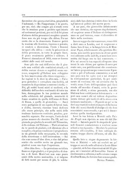 Rivista di Roma politica, parlamentare, sociale, artistica