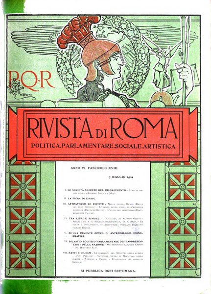 Rivista di Roma politica, parlamentare, sociale, artistica