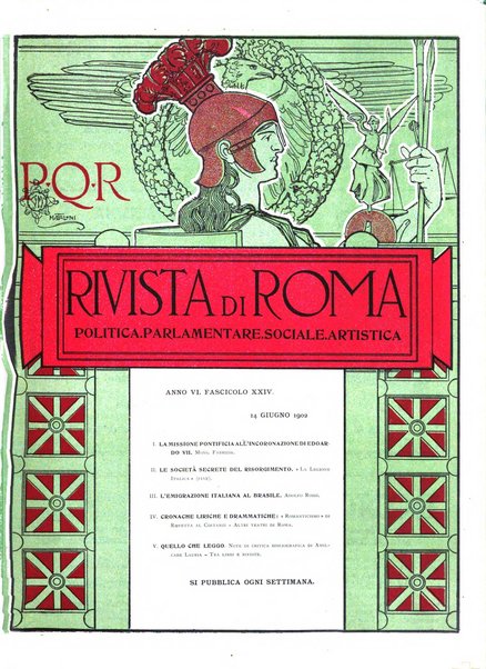 Rivista di Roma politica, parlamentare, sociale, artistica