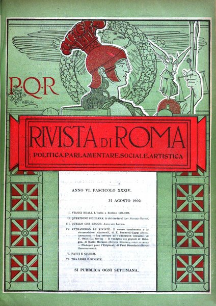 Rivista di Roma politica, parlamentare, sociale, artistica