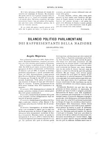 Rivista di Roma politica, parlamentare, sociale, artistica