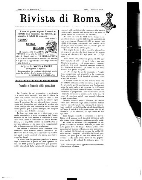 Rivista di Roma politica, parlamentare, sociale, artistica