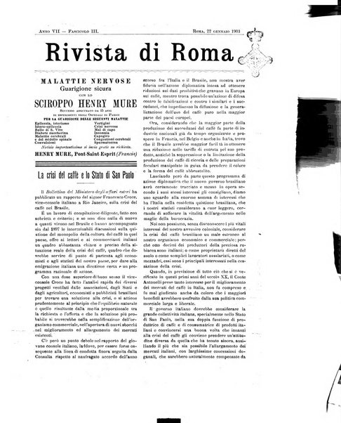 Rivista di Roma politica, parlamentare, sociale, artistica