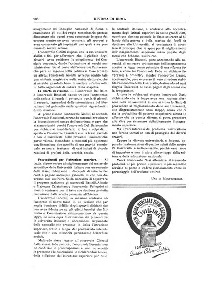 Rivista di Roma politica, parlamentare, sociale, artistica