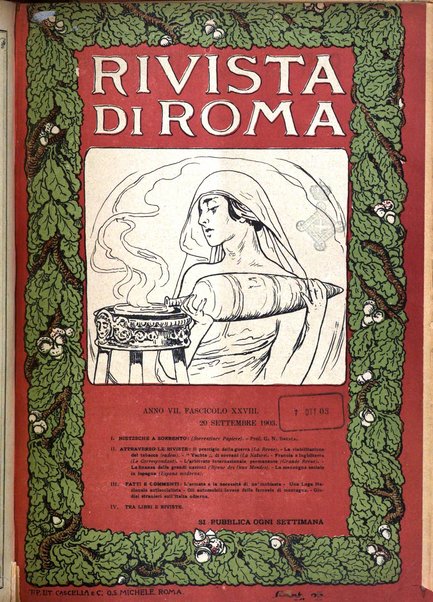 Rivista di Roma politica, parlamentare, sociale, artistica