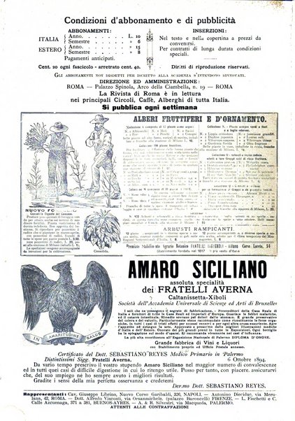 Rivista di Roma politica, parlamentare, sociale, artistica