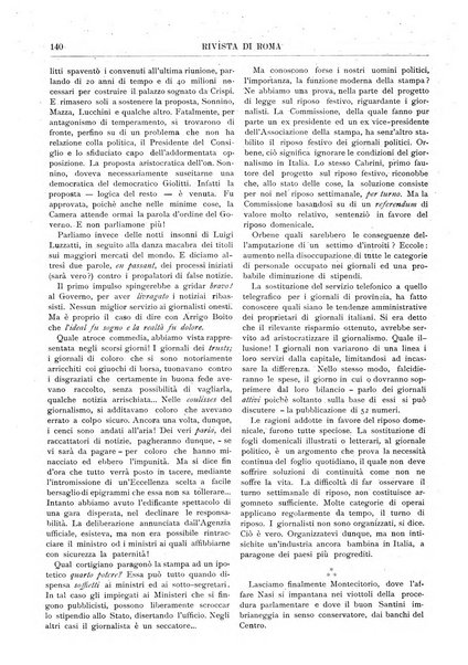 Rivista di Roma politica, parlamentare, sociale, artistica