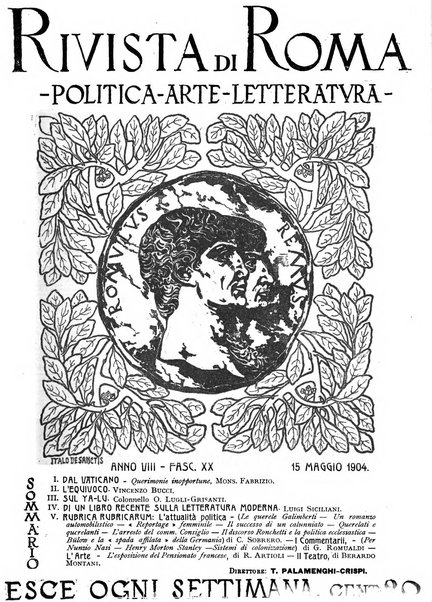 Rivista di Roma politica, parlamentare, sociale, artistica