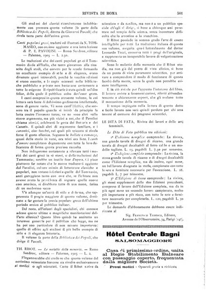 Rivista di Roma politica, parlamentare, sociale, artistica