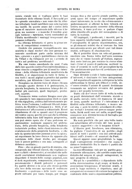 Rivista di Roma politica, parlamentare, sociale, artistica