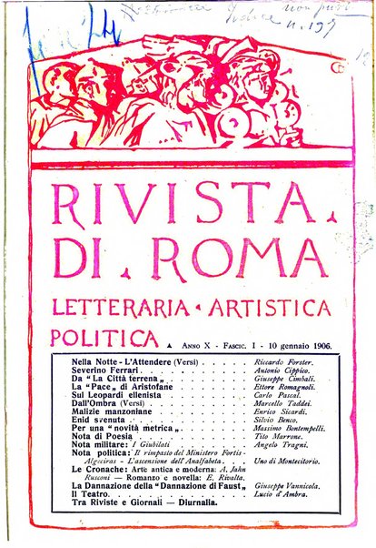 Rivista di Roma politica, parlamentare, sociale, artistica