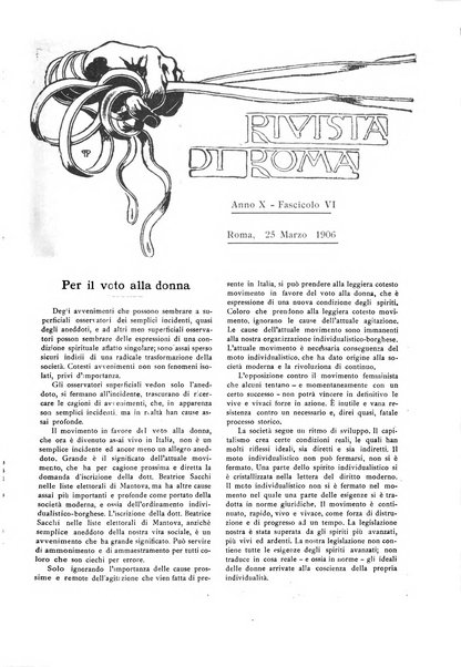 Rivista di Roma politica, parlamentare, sociale, artistica