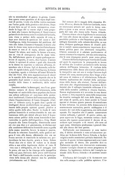 Rivista di Roma politica, parlamentare, sociale, artistica